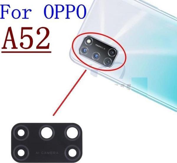 Tkgz OPPO A52 Arka Kamera Camı Lens Yapışkanlı - Image 1