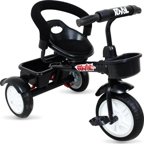 Rival Rv502 Nitro PLUS 3 Tekerli Çocuk BisikletiDolgu, Patlamaz Ses yapmaz Çocuk Bisikleti Siyah - Image 1