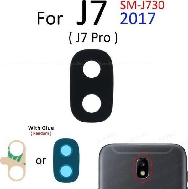 Tkgz Samsung Galaxy J730 Arka Kamera Camı Lens Yapışkanlı - Image 1
