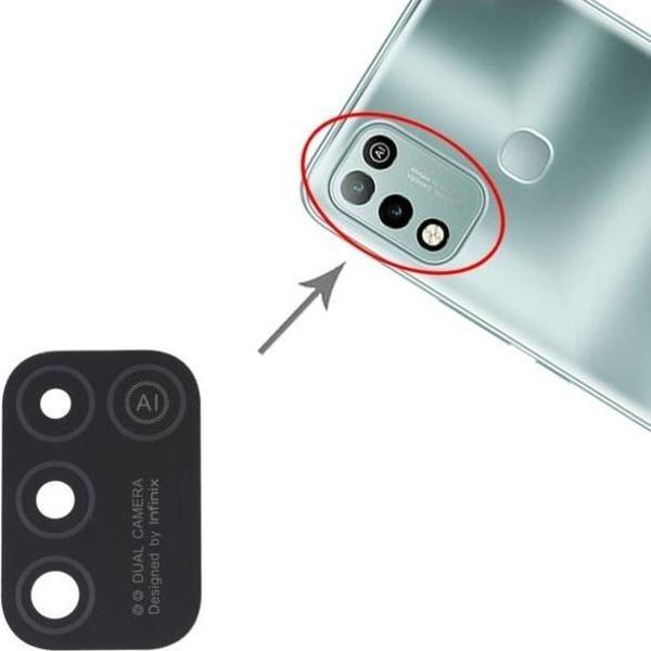 Tkgz İnfinix HOTE10 PLAY Arka Kamera Camı Lens Yapışkanlı - Image 1