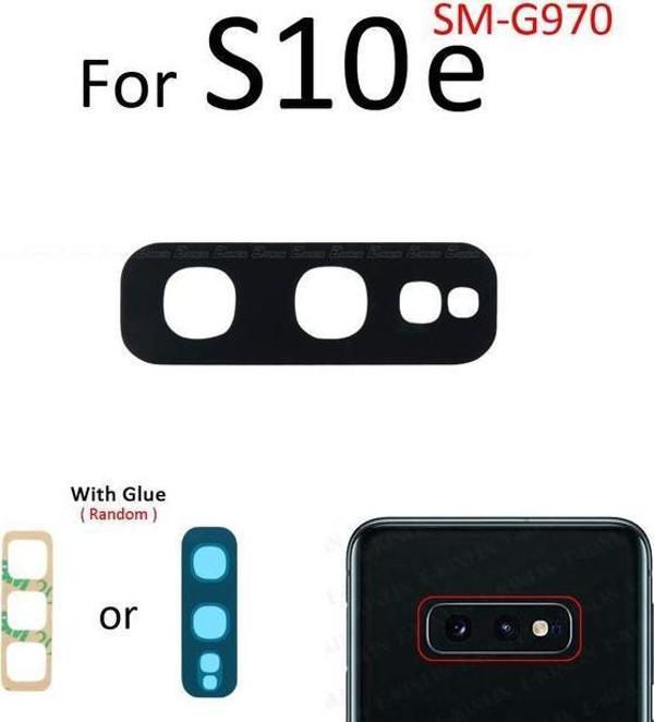 Tkgz Samsung Galaxy S10E Arka Kamera Camı Lens Yapışkanlı - Image 1