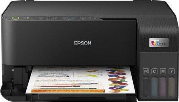 Epson EcoTank L3550 Wi-Fi Tarayıcı + Fotokopi Renkli Çok Fonksiyonlu Mürekkep Püskürtmeli Yazıcı - Image 1