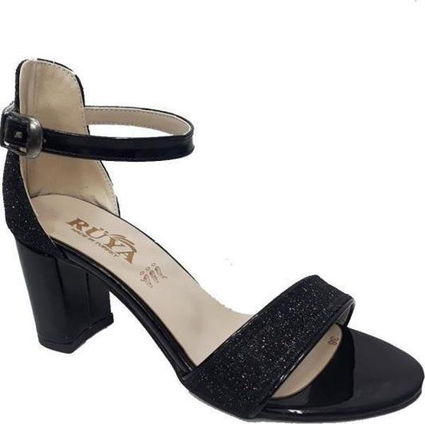Rüya 010-1 Simli Rugan Tek Bantlı Fashion Kadın Sandalet - Image 1