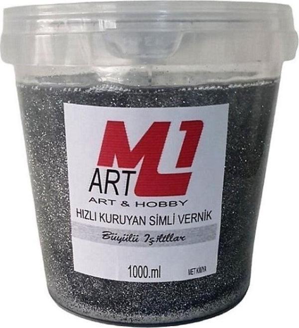 M1 Art Parlak Simli Vernik 1000.Ml - Image 1