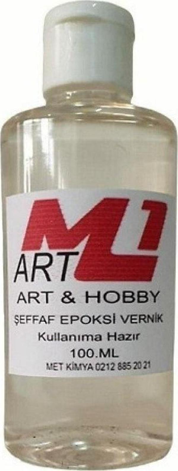M1 Art Şeffaf Epoksi Vernik 100.Ml - Image 1