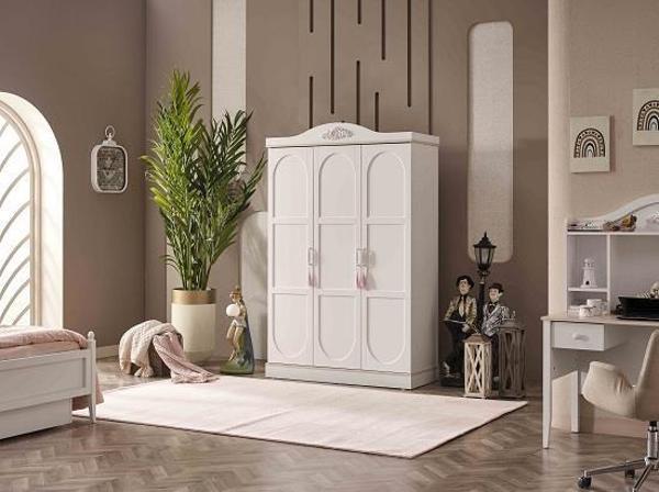 Dolap Urlu PARİS 90444 Model GARDIROP 3 Ahşap kapaklı Kalite Malzeme EL YAPIM - Image 1