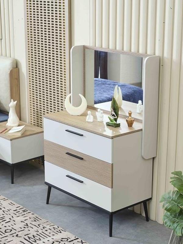 Şifonyer-Ayna Urlu 90439 ROMA Model Suntalem kalite yüksek ayak El Yapım - Image 1