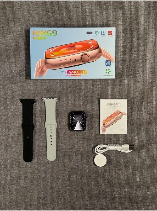 Qifit Watch 9 Hw69 Pro Max 1Gb Rom Amoled Ekran Dynamic Island Chatgpt Yapay Zekalı Akıllı Saat - Image 1