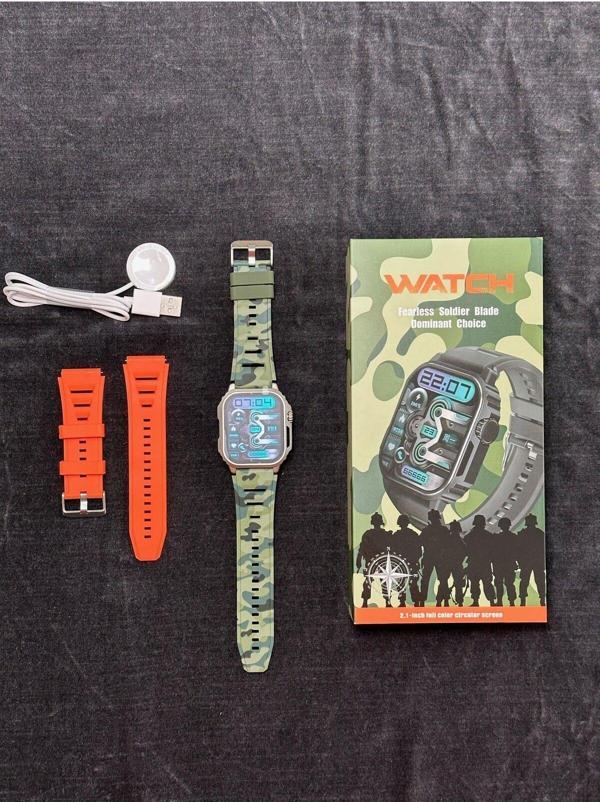 Qifit Watch Akıllı Saat Askeri Kamufulaj Desenli 41Mm Tasarım Ödüllü Saat Tw11 Model - Image 1