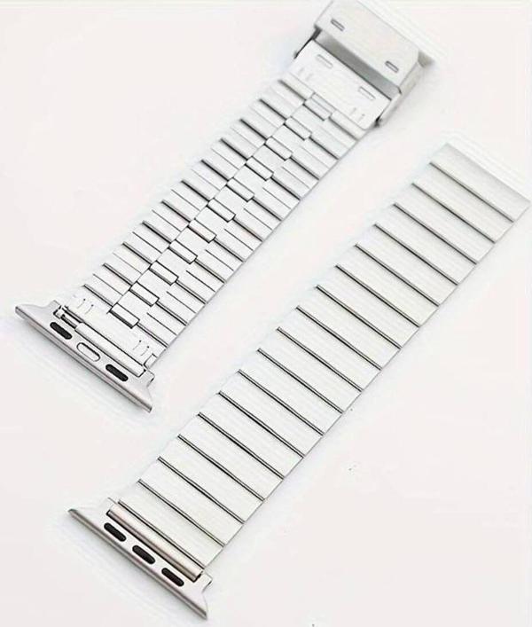 Qifit Çelik Kordon Şık Tasarım Ayarlanabilir Her Bileğe Uyumlu 42Mm/44Mm/45Mm/49Mm Akıllı Saat Kordonu - Image 1