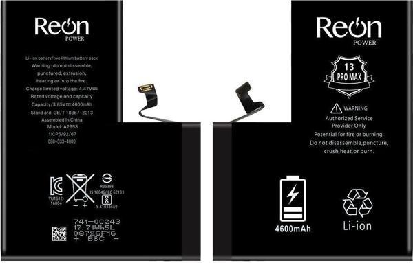 Qifit İphone 13 Pro Max Batarya Çift Devre Korumalı Yüksek Amper 4600 Mah - Image 1
