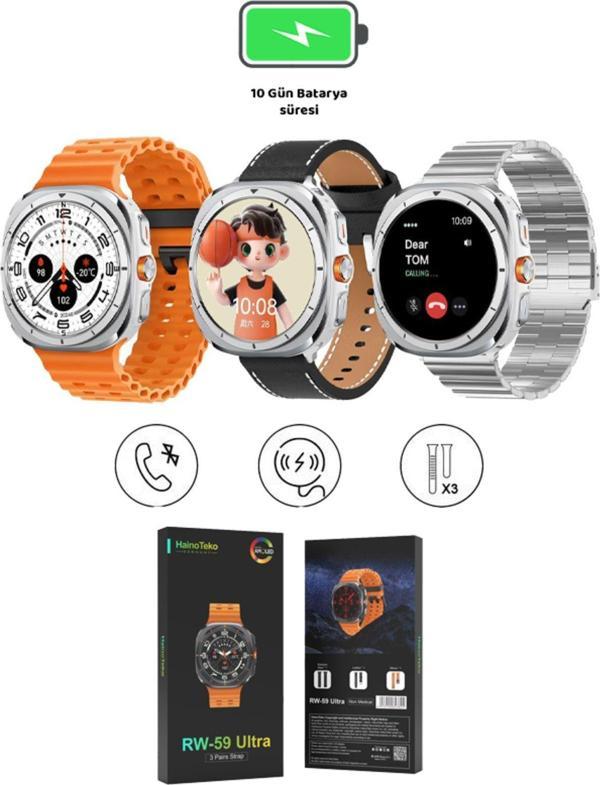 Qifit Şıklığı Ve Fonksiyonu Bir Arada Sunan Akıllı Saat 10 Gün Batarya Ömrü Amoled Ekran - Image 1