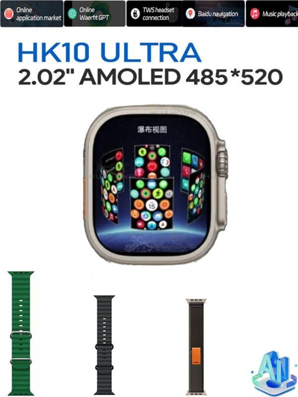 Qifit Watch 10 Serisi Hk10 Ultra 3 -A Kalite Yapay Zeka Ve Amoled Ekran Tüm Telefonlara Uyumludur - Image 1