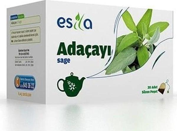 Esila Adaçayı Süzen Poşet Çay 20 x 2 G - Image 1
