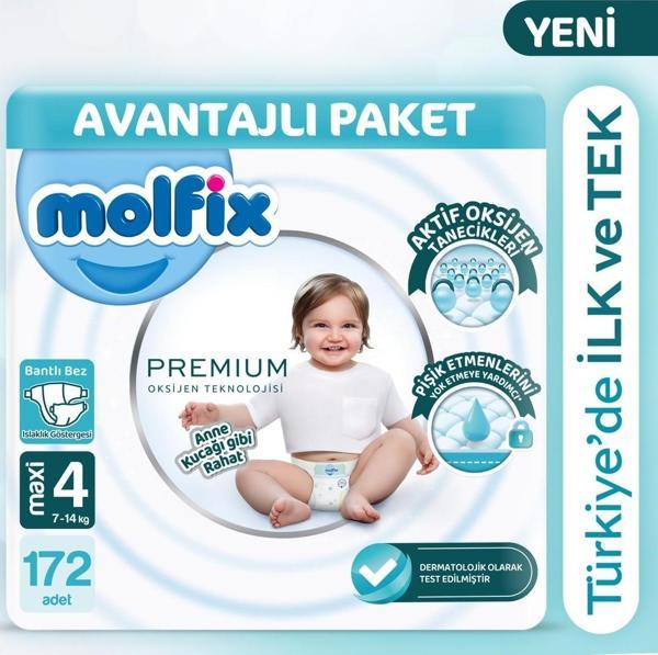 Molfix Premium Avantajlı Paket 4 Beden 172 Adet - Image 1