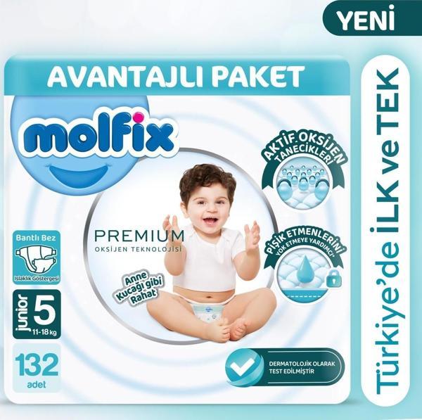 Molfix Premium Avantajlı Paket 5 Beden 132 Adet - Image 1