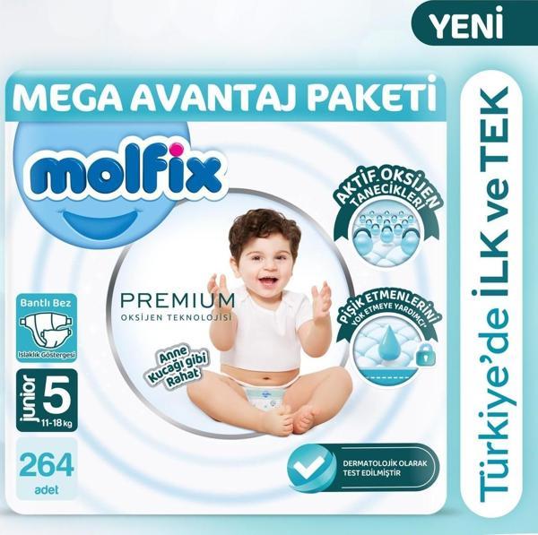 Molfix Premium Mega Avantaj Paketi 5 Beden 264 Adet - Image 1