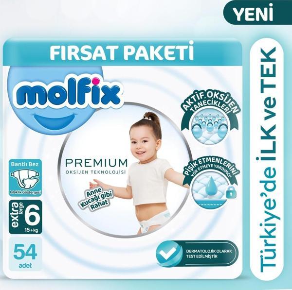 Molfix Premium Ultra Fırsat Paketi 6 Beden 54 Adet - Image 1