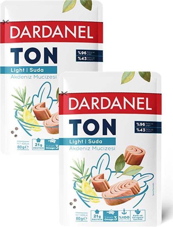 Dardanel Light Ton Balığı Poşet 80 gr x 2 Adet - Image 1