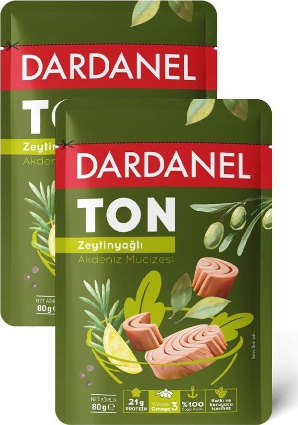 Dardanel Zeytinyağlı Ton Balığı Poşet 80 gr x 2 Adet - Image 1