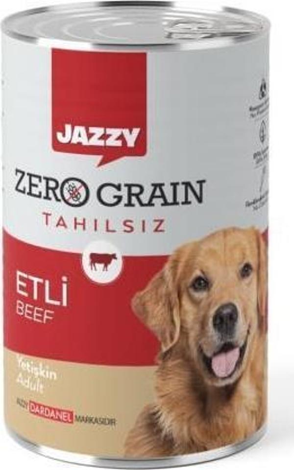 Jazzy Zero Grain Yetişkin Köpek Etli 380 gr - Image 1