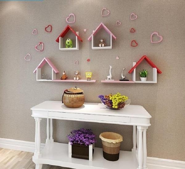 Mini Home 4 Raflı Duvar Rafı - Image 1