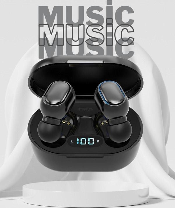 Favors E7S Dots Bluetooth Kulaklık Extra Bass Hd Ses Çift Mikrofon Universal Kablosuz Kulaklık - Image 1