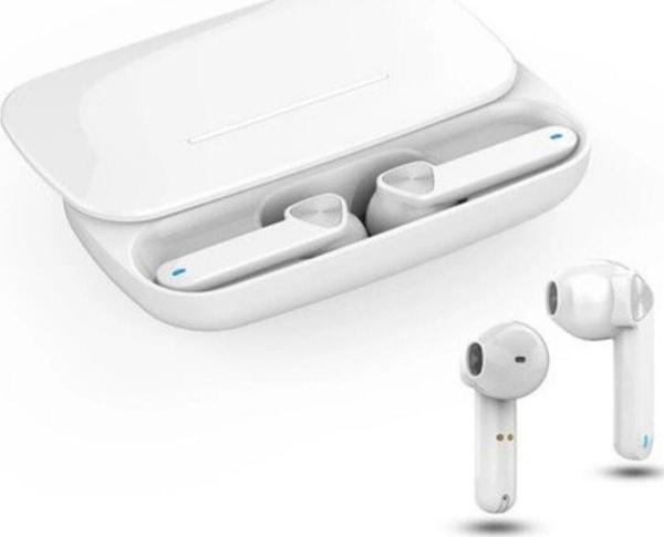 Favors True Wireless Beyaz Kızaklı Bluetooth Kulaklık Version 5.0 Suya Dayanıklı Sürüm Uyumlu - Image 1