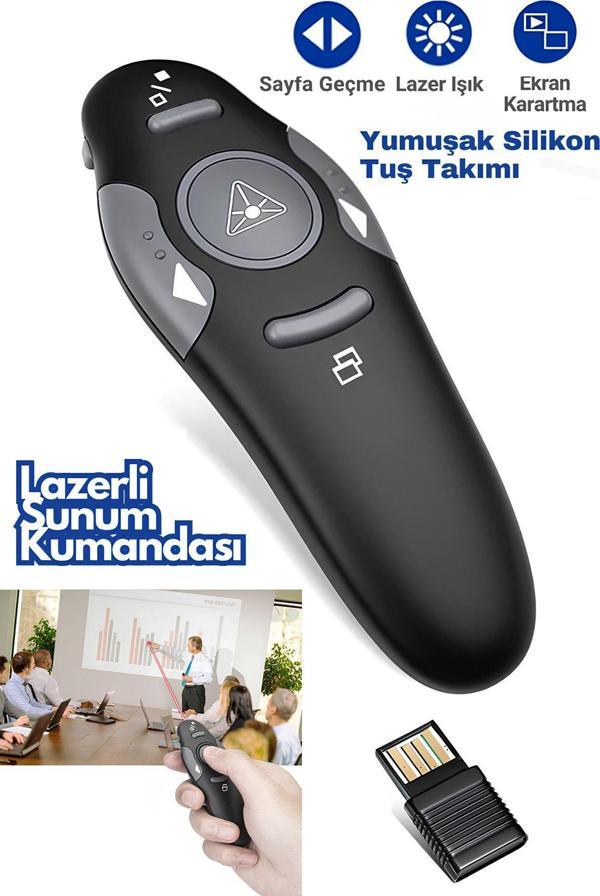 Abbruch Kablosuz Lazerli Sunum Kumandası Wireless Sunum Kalemi - Image 1