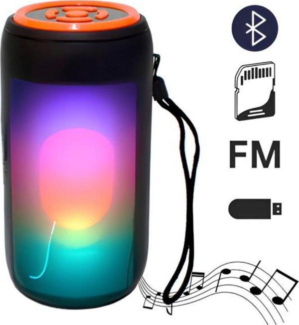 Abbruch Taşınabilir Bluetooth Hoparlör Mini Ses Bombası Rgb Işıklı Fm Radyo/Sd Kart/Usb/Bluetooth Speaker - Image 1