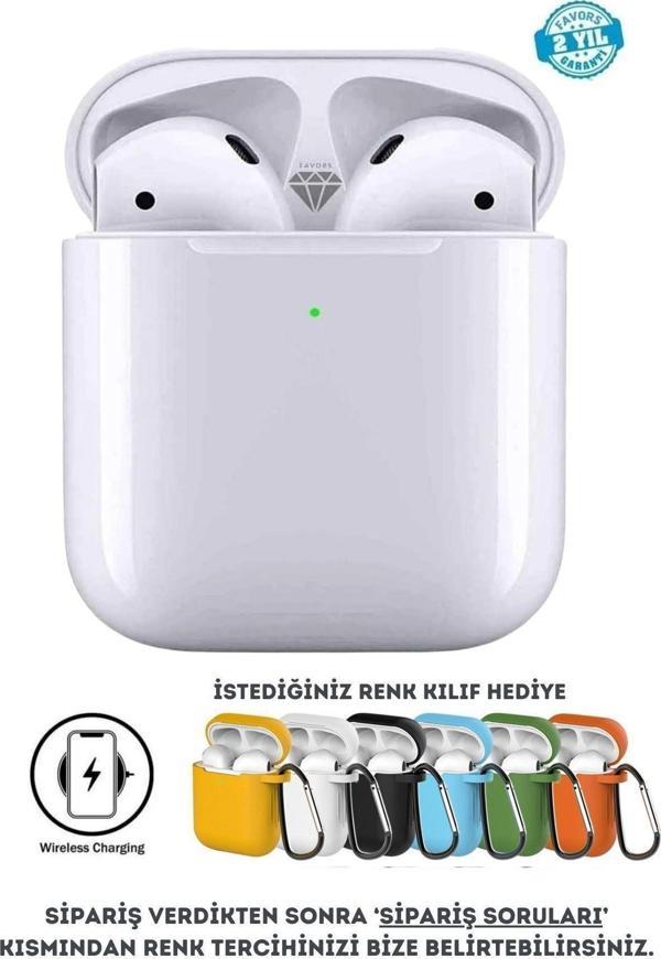 Favors 2. Nesil Ios Android Uyumlu Yeni Nesil Wireless Charge Bluetooth Kulaklık Kılıf Hediyeli - Image 1