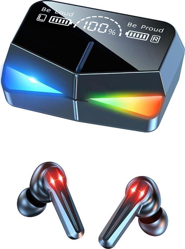 Newest M28 Powerbankli Dokunmatik Göstergeli Kulakiçi Bluetooth Kulaklık - Image 1