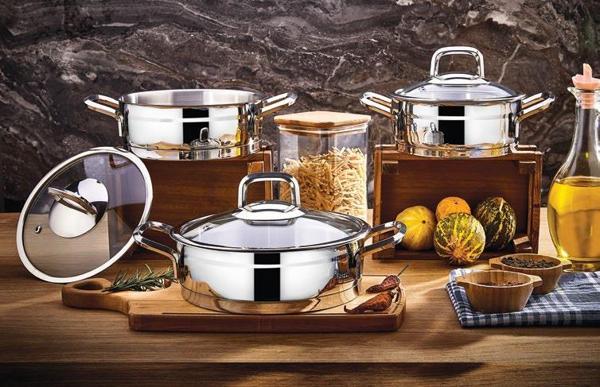 Kahramanlar Sırma 6 Parça Çelik Sahan Set - Image 1
