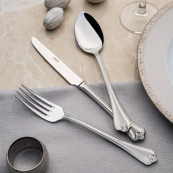 Nehir Fulya Saten 6lı Yemek Çatal - Image 1