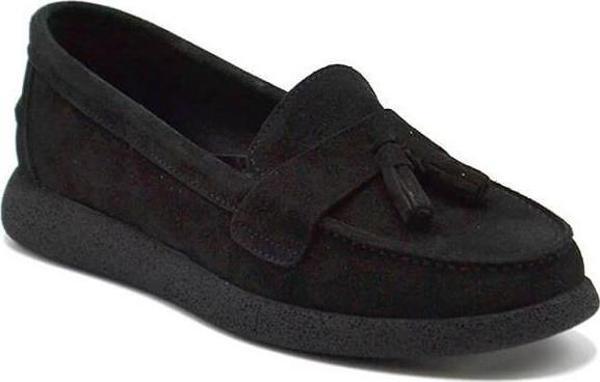 VENÜS 23075604K PÜSKÜLLÜ NUBUK LOAFER DERİ KADIN AYAKKABI - Image 1