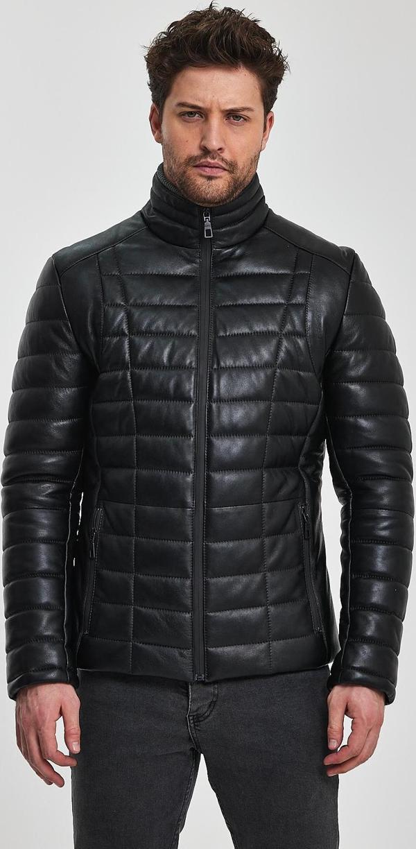 Dennis Siyah Deri Mont - Image 1