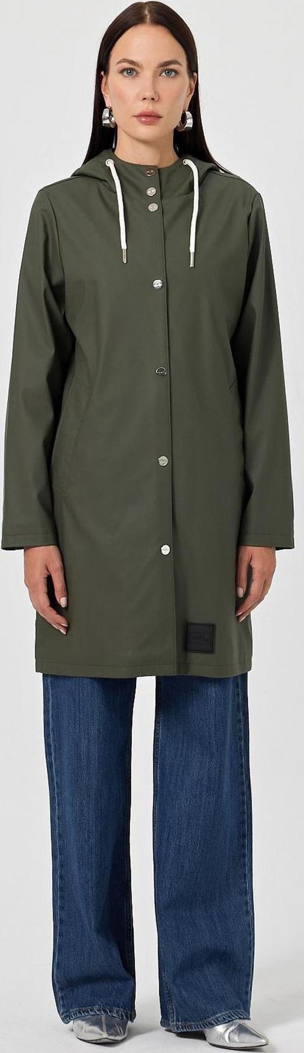 Ladonna Haki Yeşil Suni Yağmurluk - Image 1