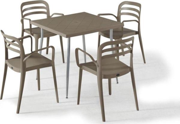 Novussi 4 Sandalyeli Bahçe Oturma Seti - Image 1