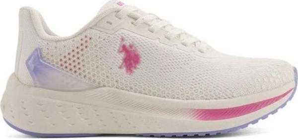 U.S.POLO ASSN.BLAKE 4PR KIRIK BEYAZ LİLA COMFORT CASUAL ANATOMİK SPOR AYAKKABI - Image 1