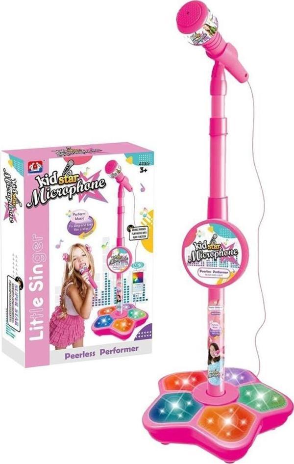 Rennes RG-12Pink Çocuklar İçin Mikrofon Eğitici Oyuncak Pembe - Image 1