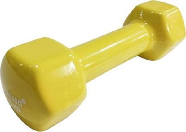 Avessa 1,5 Kg Vinly Kaplama PVC Sarı Dambıl  - Image 1
