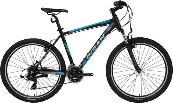 BİSAN MTX 7050 ERKEK DAĞ BİSİKLETİ 43CM V 26 JANT 21 VİTES MAT SİYAH MAVİ - Image 1
