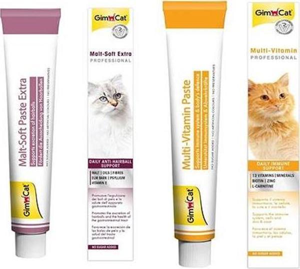 GimCat Kedi Macunu Malt Soft 100 Gr + Multiviamin 100 Gr - Image 1