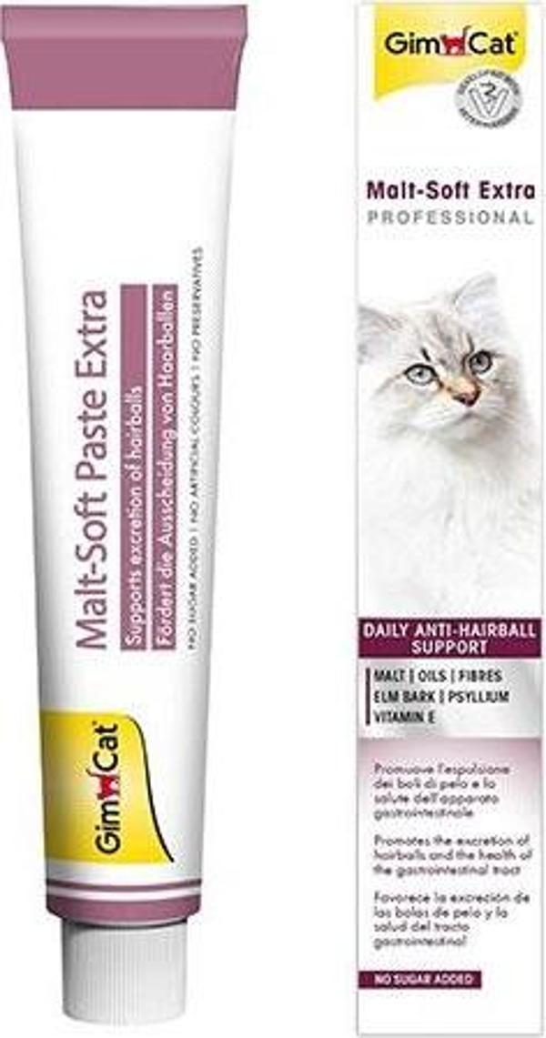 GimCat Malt Soft Extra Tüy Yumağı Önleyici Kedi Macunu 2 Adet 100 Gr - Image 1
