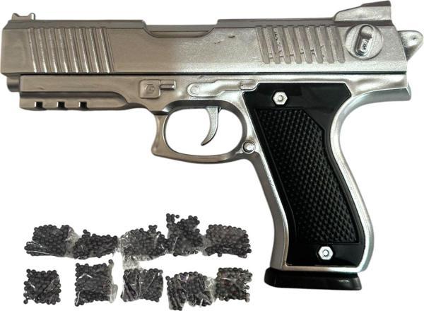 Boncuk Atan Tabanca GRİ + 10 PAKET BONCUK - Image 1