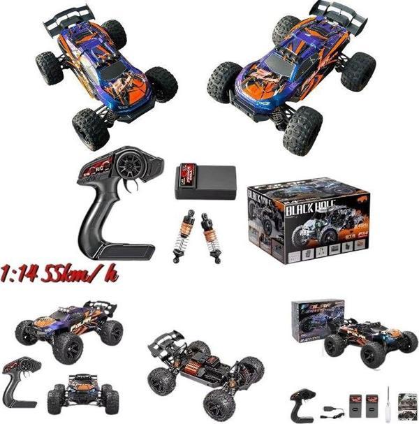 ELEKTRİKLİ RC 1:14 ÖLÇEK SERVO MOTOR MEGA ARAZİ ARACI SPOR ARAÇ 55 KM HIZ RC ARAÇ - Image 1