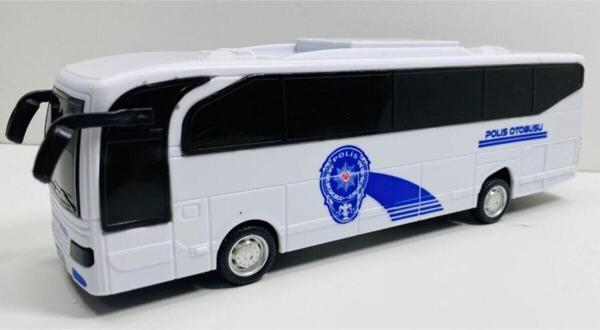 Otobüs Oyuncak Polis 155 Otobüsü 23 Cm Sürtmeli - Image 1