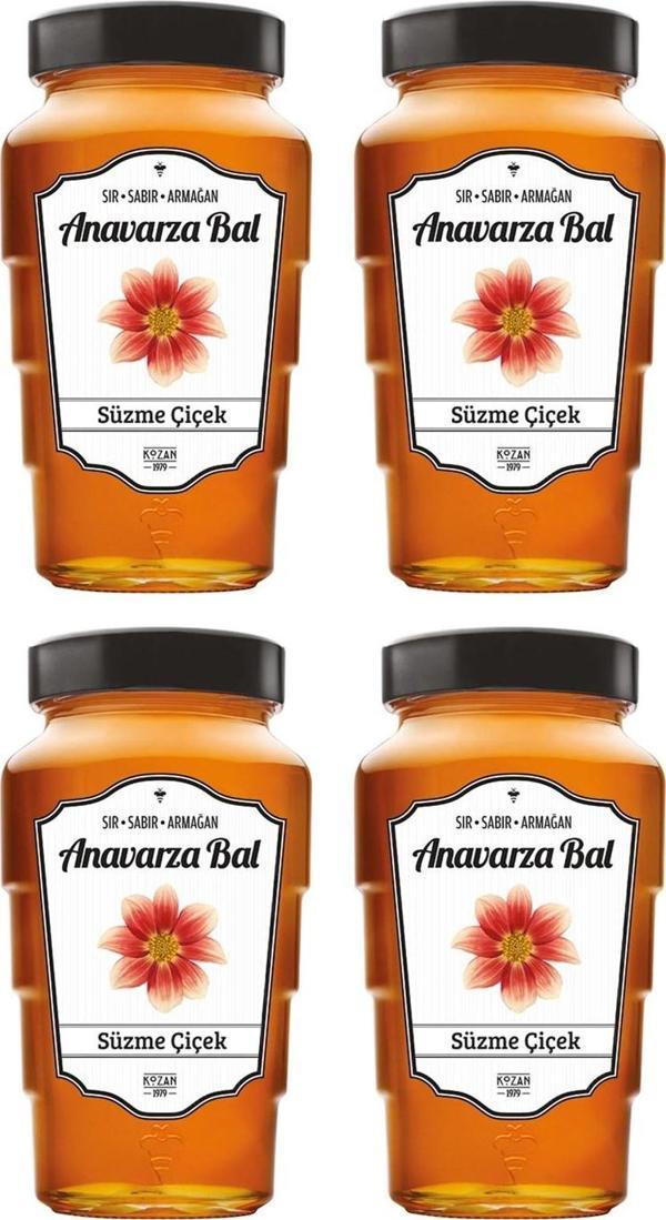 Anavarza Süzme Çiçek Balı 850 gr x 4 Adet - Image 1