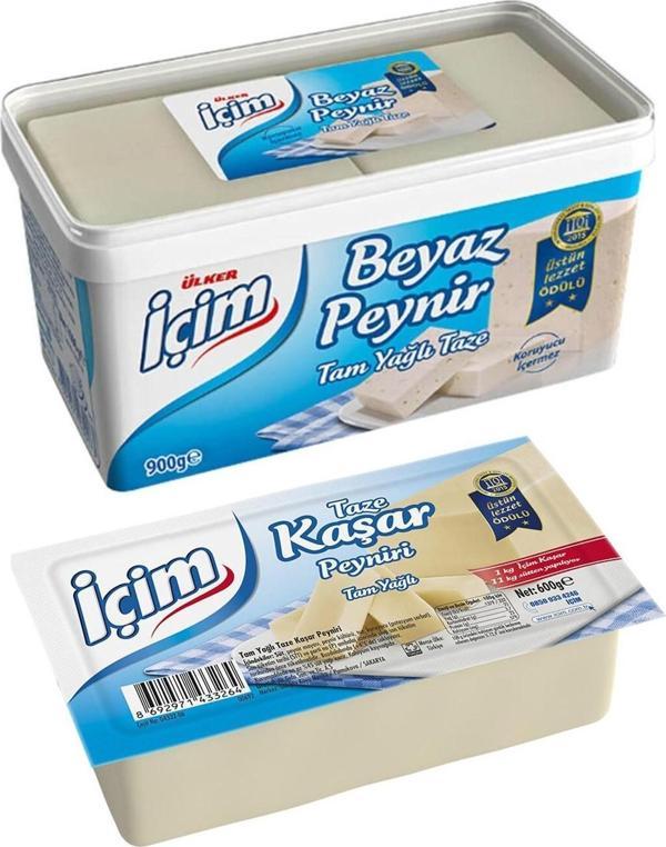 İçim Beyaz Peynir 900 gr + Taze Kaşar 600 gr 2 li Set - Image 1