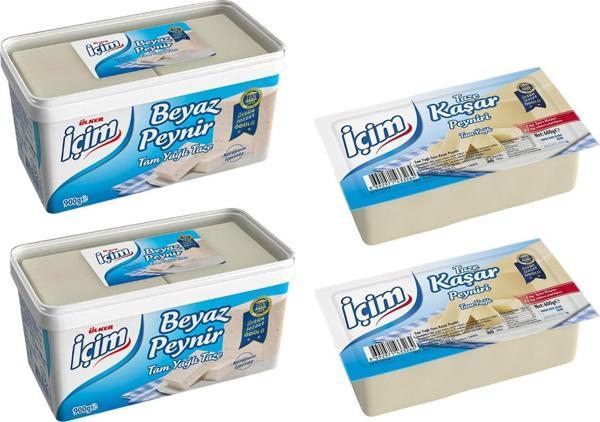 İçim Beyaz Peynir 900 gr + Taze Kaşar 600 gr 4 lü Set - Image 1